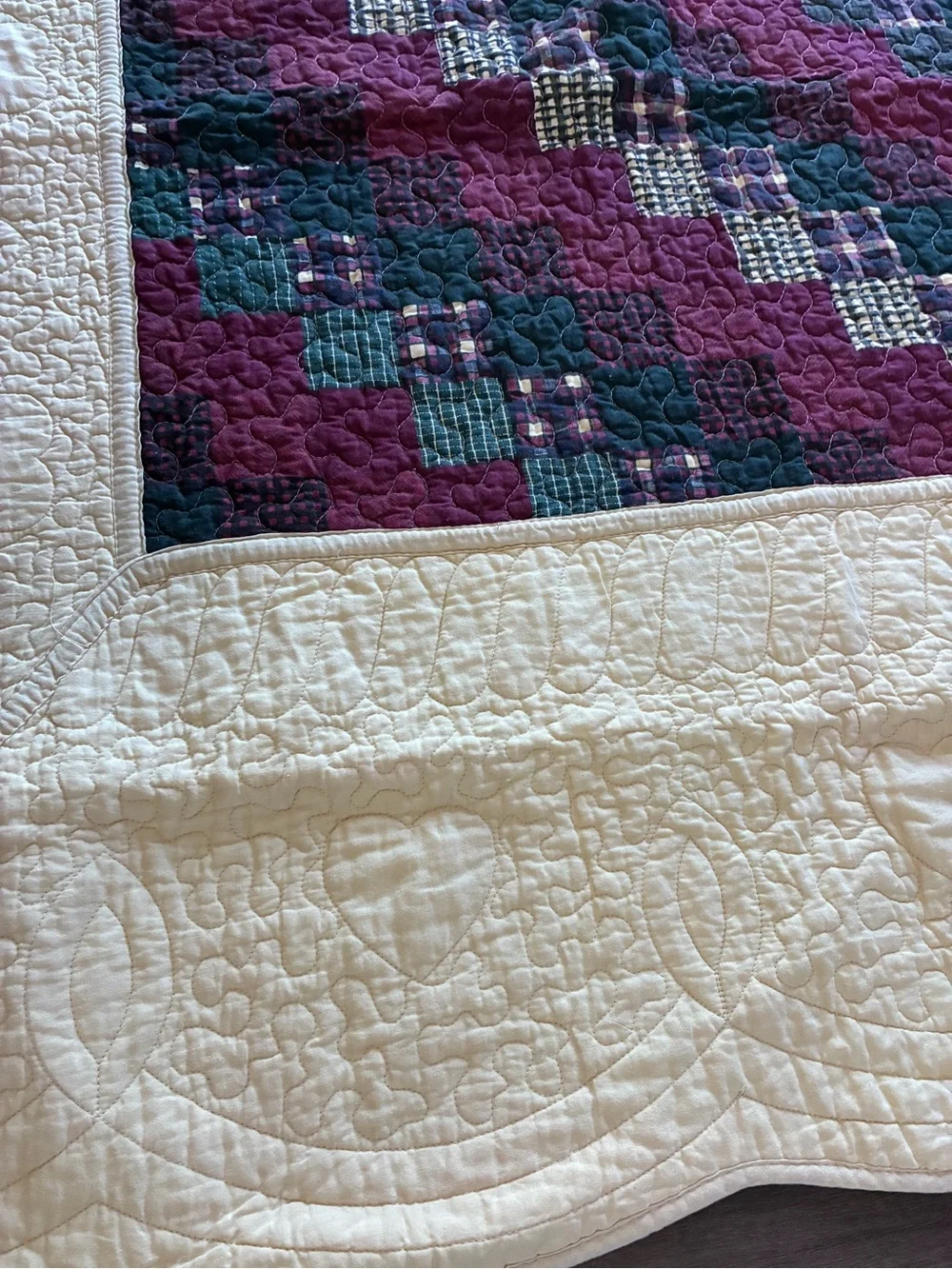 King Patchwork Quilt & Sham Rustic Star 105x95